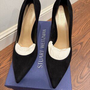 Stuart Weitzman Suede Black Pumps